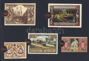 Német Birodalom/Weimari Köztársaság 1920-as évek 100klf bankjegy, sok szükségpénzzel + bélyegek + él...