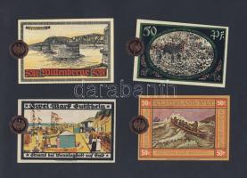 Német Birodalom/Weimari Köztársaság 1920-as évek 100klf bankjegy, sok szükségpénzzel + bélyegek + él...