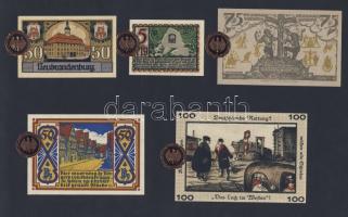 Német Birodalom/Weimari Köztársaság 1920-as évek 100klf bankjegy, sok szükségpénzzel + bélyegek + él...