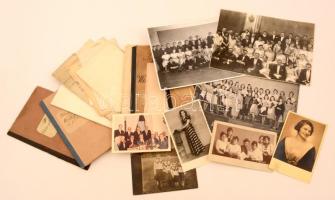 cca 1890-1940 Fotó és okmány hagyaték tétel, benne állampolgársági bizonyítvány és számos érdekes fotó