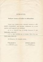 1918 Bp., Körlevél Budapest főváros orvosaihoz és szülésznőihez a szülészeti poliklinikumhoz