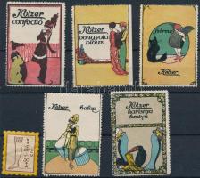 Kolzer termékek 11 klf reklámbélyeg