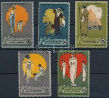 Koh-i-noor nyomógombok 5 klf reklámbélyeg