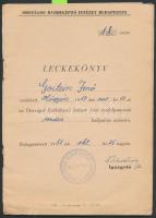 1951 az Országos Rabbiképző Intézet leckekönyve, Scheiber Sándor és más neves oktatók aláírásaival