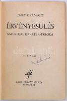 Carnegie, Dale: Érvényesülés. Amerikai karrier-iskola. Bp., é. n., Bád Ferenc és fia. Kicsit kopott ...