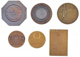 6db-os sport- és díjérem tétel, közte 1931. "P.S.C. 1931 Férfi E. II." fém díjérem "H...