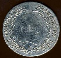 Ausztria / magyar verdejel 1815.B 10kr Ag T:3-/4+ R!