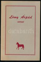 Löwy Árpád versei. 1966, Forum Books. Kiadói papírkötés.