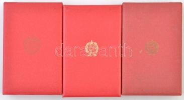 1964. "Szolgálati Érdemérem - Honvédelmi Érdemérem" 10, 15 és 20 év után, aranyozott Br ki...