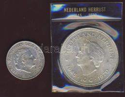 Hollandia 1955. 1G Ag + 1970. 10G Ag "Jubileum" T:2