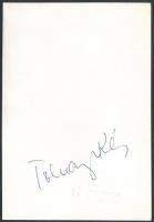 Tolnay Klári (1914-1998) fotója, a hátoldalán aláírással, 13x9 cm