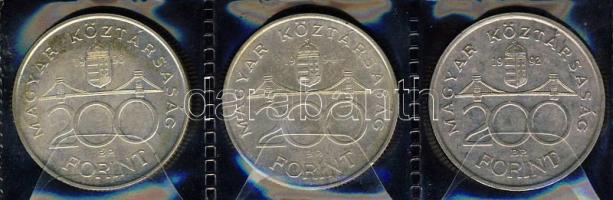 1992-93-94. 200Ft Ag 3 klf "Deák + MNB" T: BU