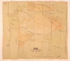(Balaton)Lelle a végrehajtott úrbéri rendezés és urasági tagozás szerint 1846-ban, másolat, szakadás...