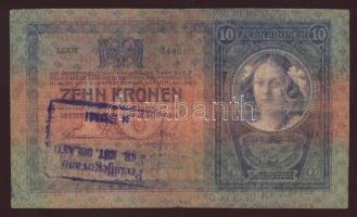 1904. 10K "Prebitjegovano..Rumi" horvát nyelvű ellenbélyegzővel T:III+