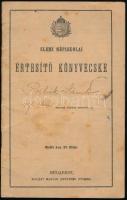 1931 Elemi Népiskolai Értesítő Könyvecske, Sarkad, pecséttel, aláírással.