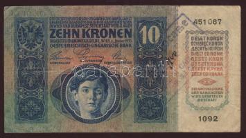1915. 10K "Noviszad.." ellenbélyegzővel T:III