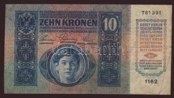 1915. 10K "Torontál megye Felső-Ittebe.." ellenbélyegzővel T:II-/III