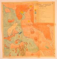 cca 1950 Felsőtárkány - Gyöngyösoroszi - Gyöngyössolymos 6 db nagyobb méretű, kézzel rajzolt geológi...