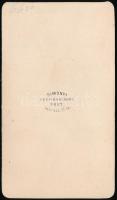 Ormay Ferenc (1835-1876) énekes (bariton), műfordító, a Nemzeti Színház tagja. 9x11 cm