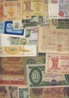 Kis hagyaték tétel régi és új 66db magyar + 16db külföldi + 1db olimpiai sorsjegy (1964) jobbakkal, mint Kossuth bankó (2x) 1930. 20P (2X) T:2,3,4