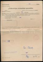 1952 Szolnoki Cukorgyár cukorrépa-termelési szerződése, Told községi Vass Károly részére, pecséttel.