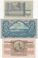Ausztria 1945. 5Sch + 20Sch + 1946. 10Sch T:III
Austria 1945. 5 Schilling + 20 Schilling + 1946. 10...