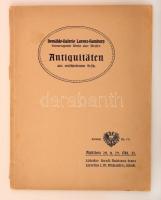 1913 Gemälde-Galerie Lorenz-Hamburg hervorragende Werke alter Meister. Antiquitäten aus verschiedenem Besitz, Katalog No. VII., árverési katalógus képekkel illsuztrálva