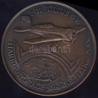 1991. "Endresz-Magyar óceánrepülés" Br plakett T:1
