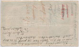 1918. 200K "A 2090" hullámos hátlap, előlapján felülbélyegzés, hátlapján írás T:III-,IV