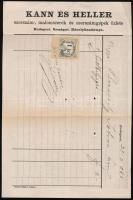 1883 Budapest, Országút, Károly kaszárnya, Kann és Heller szerszám-, malomszerek és szerszámgépek üz...