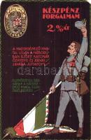 Magyar Hadsegélyező Hivatal propaganda segélylapja / Hungarian military charity propaganda card (EM)