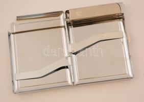 "Hungary" feliratú, magyar koronás kiscímerrel díszített modern cigarettatárca, beépített ...