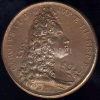 1717. "Temesvár és Belgrád" bevétele Br plakett szign.:Ottone Hamerani igen jó minőségű ga...