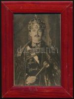 IV. Károly üvegezett fa keretben / Charles IV in wooden frame