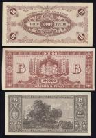 1946. 10.000B.-Pengő + 100.000B.-Pengő + 1000.000B.-Pengő (3 klf) T:I,I-