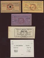 1920-30-as évek 5klf zsidó értékjegy T:1