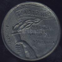 1947. "Szabad Nép" Br plakett T:1
