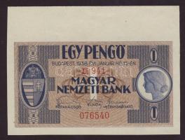 1938. 1P felső ívszél T:I