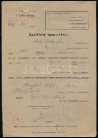 1941 Mile Kálmán fűszer, és gyarmatárú nagykereskedésének számlája, és szállítási igazolása, Eger, 5f okmánybélyeggel.