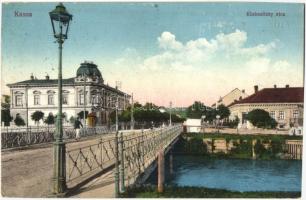 Kassa, Kosice; Klobusitzky utca, híd, Pankovics ülete / street, bridge, shop (fl)