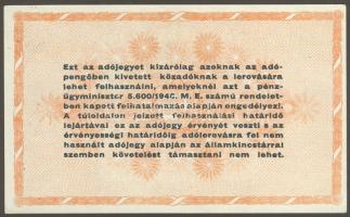 1946. 500.000AP, 100.000AP (2x), 100.000.000AP összesen 4db T:I,I-