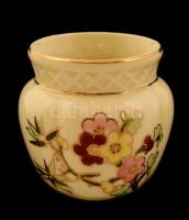 Zsolnay mini kaspó, kézzel festett, jelzett, hibátlan, m:7 cm