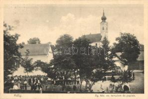 Érsekkéty, Kéty, Ket; Evangélikus templom, paplak / church, rectory