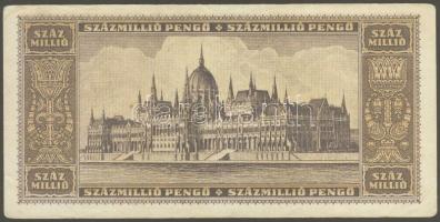 1946. 100.000.000P sorszám két utolsó számjegye erősen felfelé csúszva T:II/III+