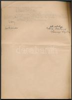 1947 Magyar Államvasutak és Surányi Lajosné perének iratai (jegyzőkönyve, idéző végzése, kézbesítési...