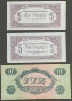 1944. "V.H."-tétel 1P (1x), 2P (2x), 5P (3x), 10P (3x), 20P (2x), 50P (7x), 100P (1x) össz...