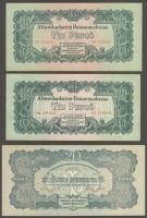 1944. "V.H."-tétel 1P (1x), 2P (2x), 5P (3x), 10P (3x), 20P (2x), 50P (7x), 100P (1x) össz...