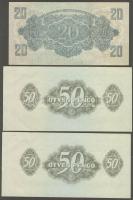 1944. "V.H."-tétel 1P (1x), 2P (2x), 5P (3x), 10P (3x), 20P (2x), 50P (7x), 100P (1x) össz...