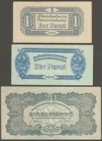1944. "V.H."-tétel 1P (3x), 1P kis hátoldali méret (2x), 2P (1x), 20P (5x), 100P (4x) T:I-...