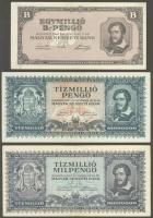 1930-1946. Pengő tétel 24klf benne jobbakkal T:I-,II+ Csak egyszer hajtott! (többsége)